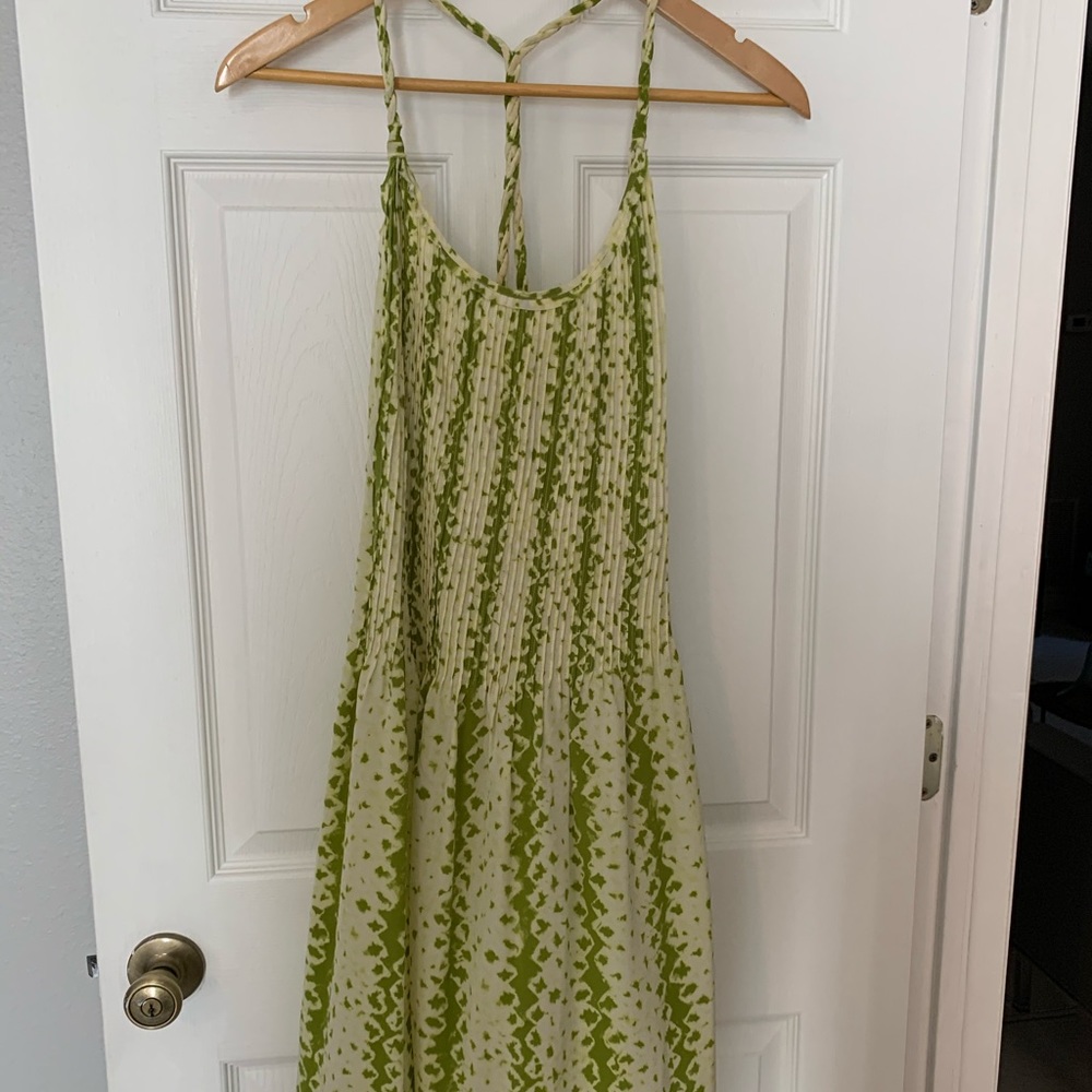Silk Banana Republic dress.
